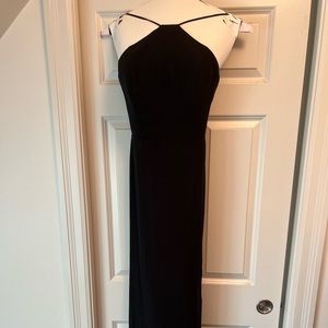 Hayley Paige Black Chiffon Dress